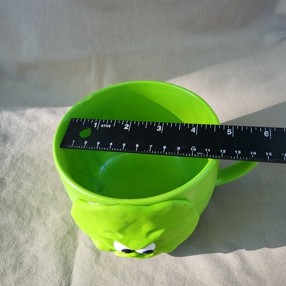 💚🗾 Neon Green 🧶 Soup Mug 🟢 Face - Picture 6 of 6
